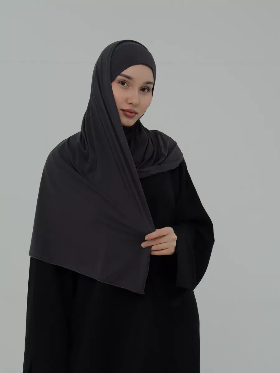 Instant Hijab Dark Grey